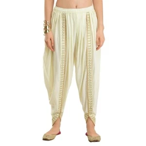 Patiala Salwar Dhoti Pant Women's Trouser Ethnic Daily - Picture 1 of 4