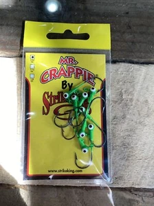 mr crappie jigs heads 1/32 Limetreuse 8 Stück - Bild 1 von 1