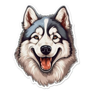 Siberian Husky, Vinyl Decal Sticker, Indoor Outdoor, 3 Sizes, #11306 - Picture 1 of 1