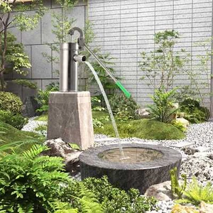 Edelstahl Haus Hand Wasserpumpe 10m Hausbrunnen Handschüttel Saugpumpe - Bild 1 von 11