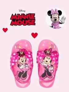 Disney Minnie Mouse Flip Flops Beach Sandals Girls Toddler Size 7/8 NWT - Picture 1 of 8