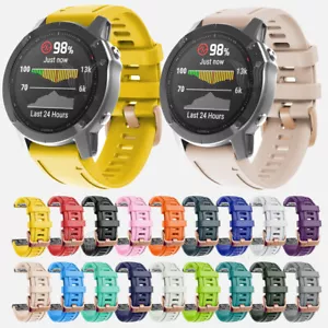 Cinturino orologio in silicone Quick Fit per Garmin fenix 7S 6S 5S Descent Mk2S instinct 2S - Foto 1 di 49