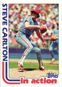 STEVE CARLTON 1982 Topps #481  FREE SHIPPING B13R4S21P4