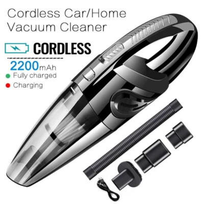 120W Cordless Handheld Vacuum Cleaner Portable Car Auto Home USB Rechargeable US - Image 1 of 4
