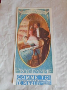 Programa de teatro vintage casino de vichy junio de 1913 Lakme - Imagen 1 de 2