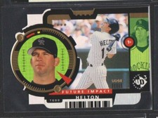 1998 UPPER DECK UD3 RAINBOW FOIL DIE-CUTS #194 TODD HELTON ROCKIES SP #97/100