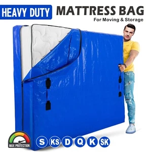 Heavy Duty Mattress Protector Storage Bag Easy Moving Dust Cover Packaging - Picture 1 of 14