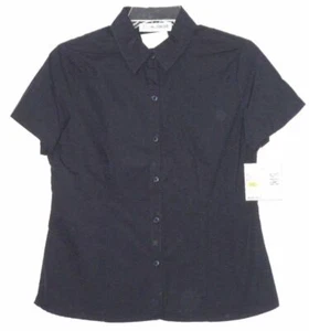 *SAG HARBOR BLOUSE SIZE PS - PM DARK BLUE BUTTON FRONT MSRP:$36.00 NWT - Picture 1 of 4