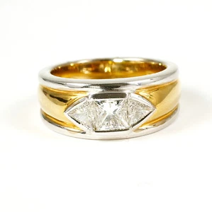 Ring in 750 Gold, 18 Karat, Diamant 1,01 Karat, Feines Weiß, vs - Bild 1 von 1