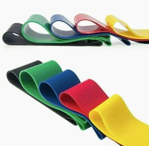 Widerstandsbänder Mini Loop Set Fitness Yoga Beute Bein Übung Training (5er-Pack + Tasche) - Bild 1 von 9