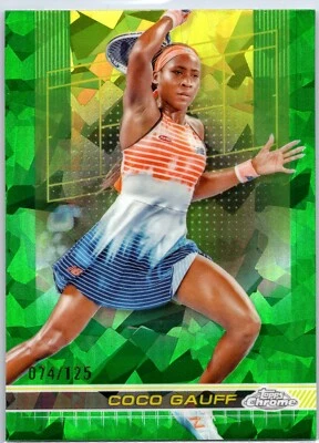 2024 Topps Chrome Sapphire Tennis #177 Coco Gauff Green /125 - Image 1 of 2