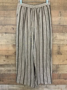 Vintage 1990’s Classiques Enties Striped Linen Pant Size Large - Picture 1 of 7