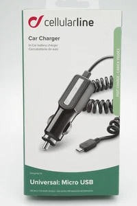 Cellularline USB KFZ Charger Ladegerät Kit 2A 10W 1m Micro USB Daten Ladekabel - Bild 1 von 4