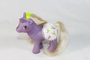 Vintage My Little Pony BABY GLIDER Flieder mit Schmetterling Fancy Hose 1984 G1 MLP - Bild 1 von 3