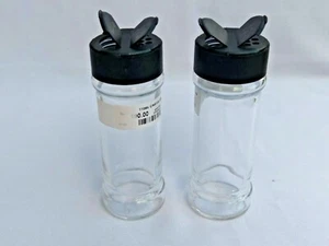 Cruet Set Dispenser Glass Jars Salt & Pepper Condiment Shaker Spice Seasoning 39 - Picture 1 of 12