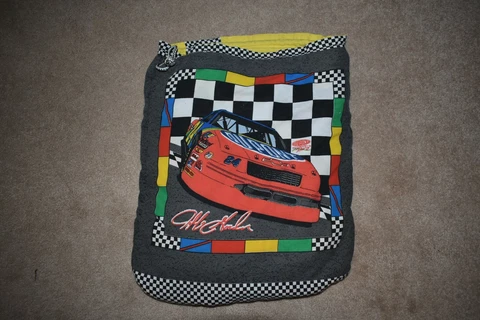 Jeff Gordon # 24 Nascar Race Car Towel/Beach Bag, with large towel sewn inside Cover