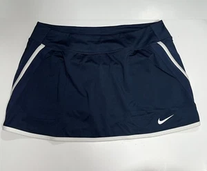 Falda corta para mujer Nike para cancha de tenis talla grande azul marino Dri-Fit - Imagen 1 de 6