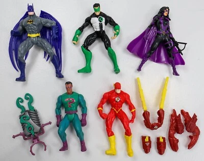 Lote de 5 figuras de acción Flash de Batman Green Lantern de la Liga de la Justicia Total Foto 1 de 4