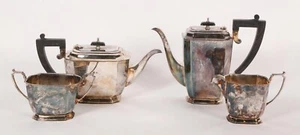 Eisenhower Owned Art Deco C. J. Vander Edwardian Style Sterling Silver 4 Piece - Picture 1 of 10