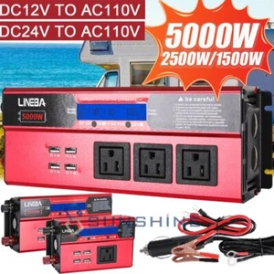 5000W DC 12V a 110V Inverter de corriente con adattatore di carro con porto USB - Foto 1 di 92