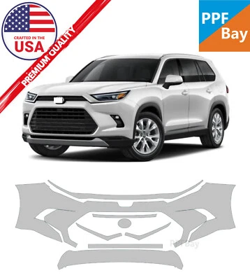 Película de protección de pintura de parachoques delantero PPF para Toyota Grand Highlander 2024-2025 Foto 1 de 4