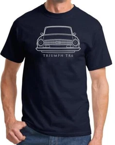 Triumph TR6 Sports Car Classic Front End Design Tshirt NEW Colors - Picture 1 of 23