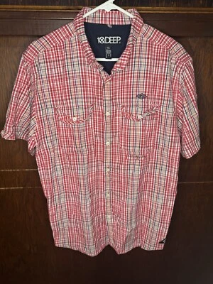 10 Deep NYC Men’s Short Sleeve Plaid Button Up Shirt  - Image 1 of 4