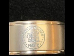 Men's size 10 US NAVY rings - Picture 1 of 2