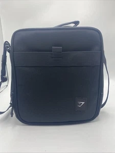 Gymshark Premium Lifestyle Lunch Bag Athleisure schwarz verstellbarer Schultergurt - Bild 1 von 7
