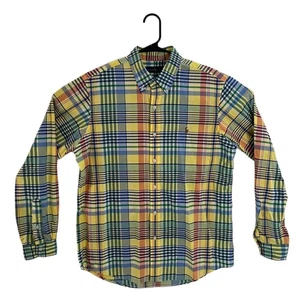 Herren Polo Ralph Lauren Langarm Button Down Sommer kariert Gr. L - Bild 1 von 8