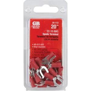 Gardner Bender 22 to 16 AWG #8 to #10 Yes Spade Terminal (20-Pack) 20-112 - Picture 1 of 2