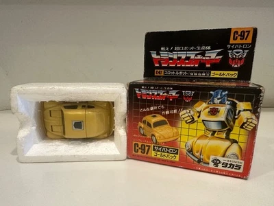 G1 Takara Hasbro Transformers Throttlebot C-97 Goldbug MIB Japan Box - Image 1 of 4