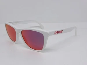 Oakley Frogskins Polished White w/Ruby Iridium SKU 24-307 - Imagen 1 de 15
