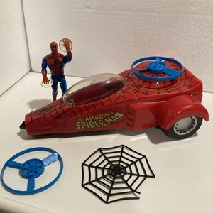 Marvel Spider Man Dragster Vehicle Vintage 1990 Complete W/figure - Picture 1 of 11