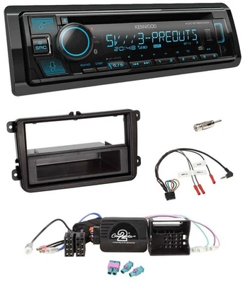 Kenwood Bluetooth USB CD Lenkrad DAB Autoradio für VW Amarok Beetle EOS Caddy Go - Bild 1 von 4
