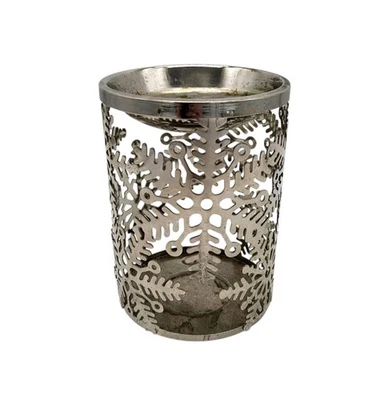 Bath and Body Works Hogar Fragancia Aceite Calentador Invierno Copo de Nieve Navidad Plata Foto 1 de 4
