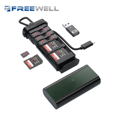 Freewell Portable Duo Reader Ultimate SD TF and Micro SD Card Reader & Holder fo - Bild 1 von 4