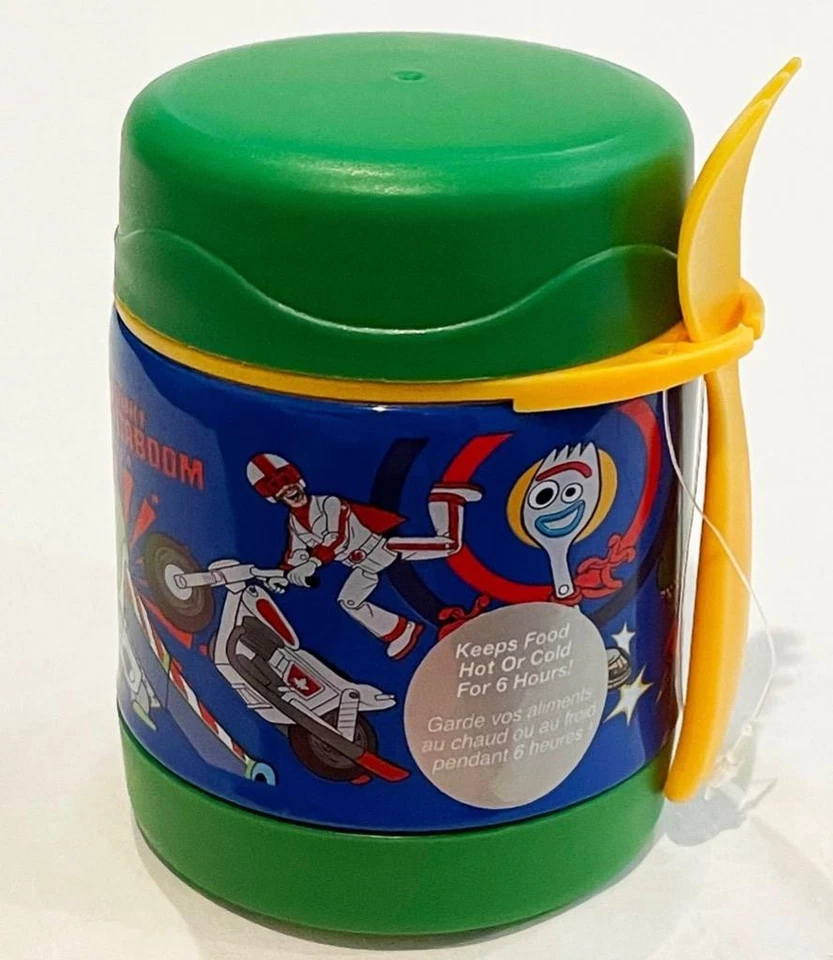 Nuevo Termo Disney Toy Story 4 Verde Aislado Acero Inoxidable 10 OZ Tarro de Comida Foto 1 de 1