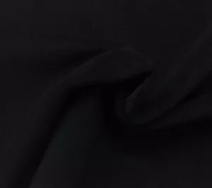 BEACON HILL WOOL VELVET MIDNIGHT BLACK 100% WOOL UPHOLSTERY FABRIC BY YARD 55"W - Picture 1 of 3