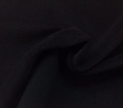 BEACON HILL WOOL VELVET MIDNIGHT BLACK 100% WOOL UPHOLSTERY FABRIC BY YARD 55"W - Image 1 of 3