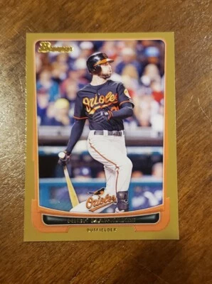 2012 Bowman Baseball Gold #131 Nick Markakis  - Image 1 of 2