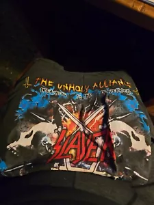 Slayer Unholy Alliance 2006 tour shirt w/dates size L - Picture 1 of 2