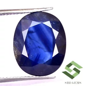 4.82 CTS Certified Natural Blue Sapphire Oval Cut 12x10 mm Loose Gemstone - Picture 1 of 6