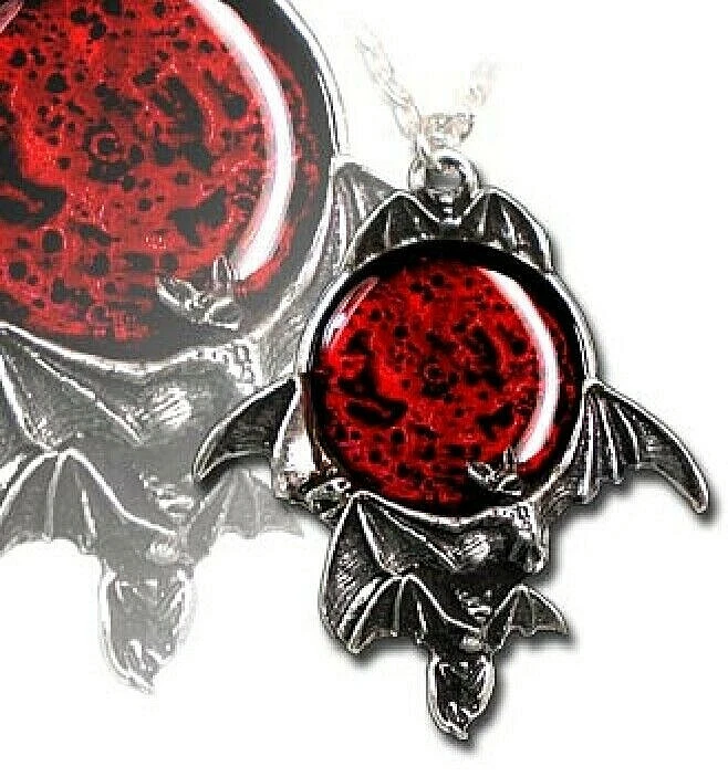 Pendente BLOOD MOON In Peltro ALCHEMY GOTHIC - Immagine 1 di 1