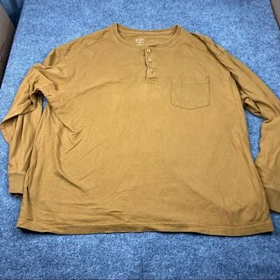 Red Head Brand Co. Para hombres 1/4 Camisa Botón XL Manga Larga Henley Mostaza  Foto 1 de 4