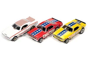 Auto World SC356 4-Gear "Legends of the 1/4 mile" 3 Car Asst / NIP/ Free Ship! - Picture 1 of 2