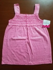 NEW JUMPING BEANS GIRLS TANK TOP SHIRT LIGHT PINKBURST WITH SPARKLES SIZE 5 OR 6 - Picture 1 of 3