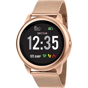 Smartwatch SECTOR S-01 R3251545501 Acier Inoxydable Mesh Gold Rose Touchscreen - Photo 1/4