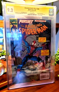 Amazing Spider-Man #389 (1994) signiert vom Künstler Mark Bagley - CGC 9.2 - Bild 1 von 2