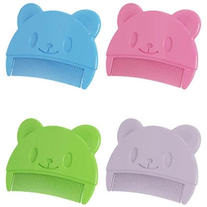 2x Bear Shaped Baby Comb Hair Care Safety Scalp Massage Kids Baby Grooming Brush - Picture 1 of 16
